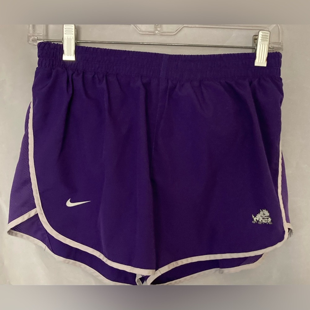 Nike Dri-Fit TCU shorts woman's track size (S )PURPLE Dri-Fit TCU track